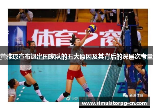 黄雅琼宣布退出国家队的五大原因及其背后的深层次考量